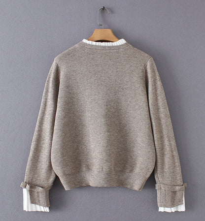 Sweater simple long sleeve sweater  065