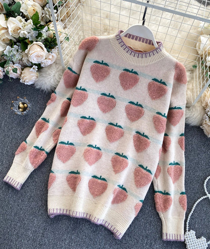 Sweet strawberry sweater  076