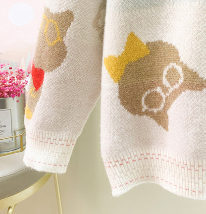 Lovely loose long sleeve sweater  049