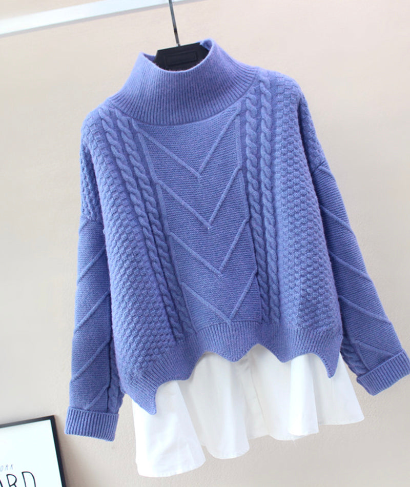 Stylish two-piece sweater  080