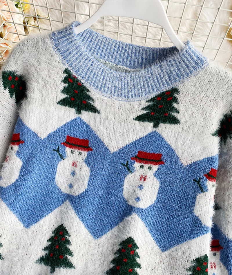 Sweater cute Christmas pattern sweater  059