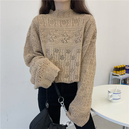 Stylish long-sleeved sweater  035