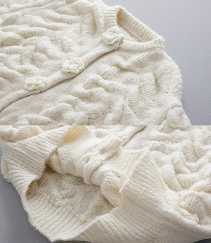 Lovely flowers long sleeve cardigan sweater  027