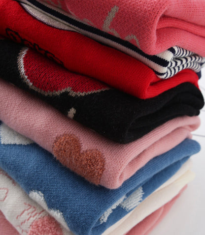 Sweater cute cherry love long sleeve sweater  046