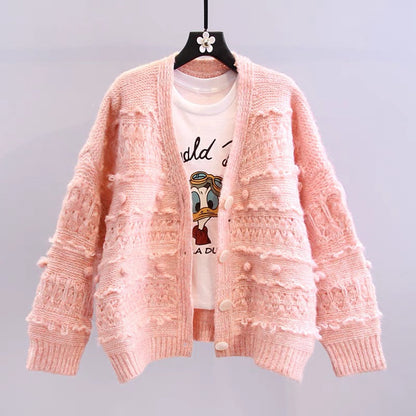 Cute cardigan long sleeve sweater  016
