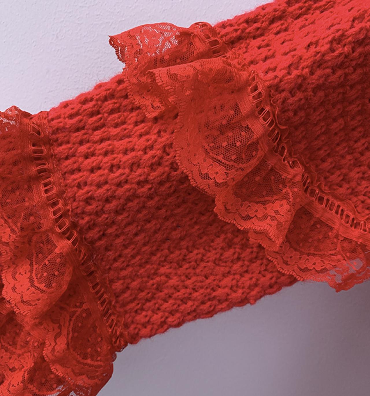 Cute cardigan lace long sleeve sweater  015