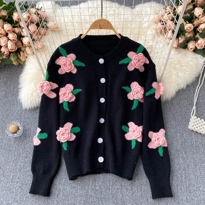 Cute Cardigan Long Sleeve Sweater 003