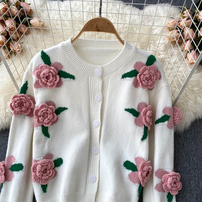 Cute Cardigan Long Sleeve Sweater 003