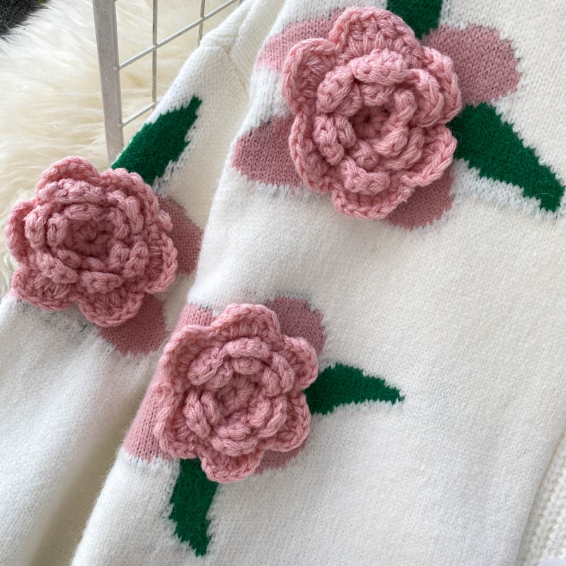 Cute Cardigan Long Sleeve Sweater 003