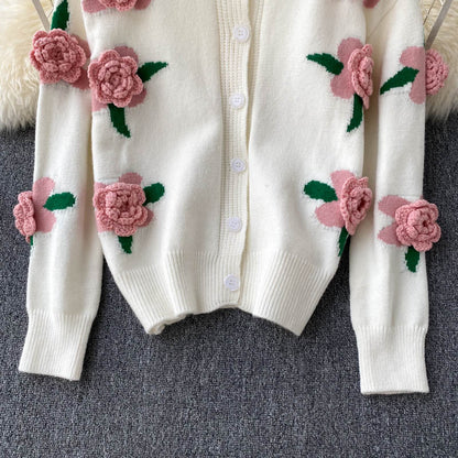 Cute Cardigan Long Sleeve Sweater 003