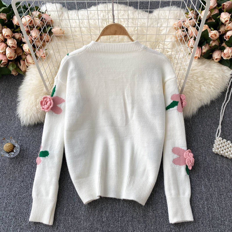 Cute Cardigan Long Sleeve Sweater 003