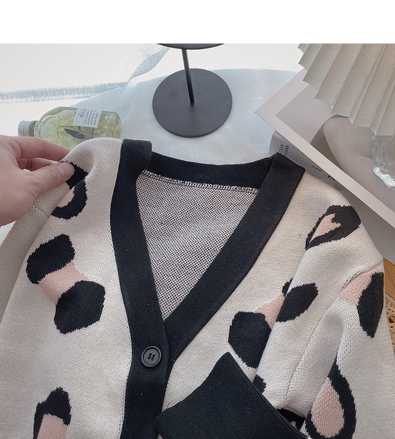 Korean minority design fashion retro printed long sleeve short top  6539