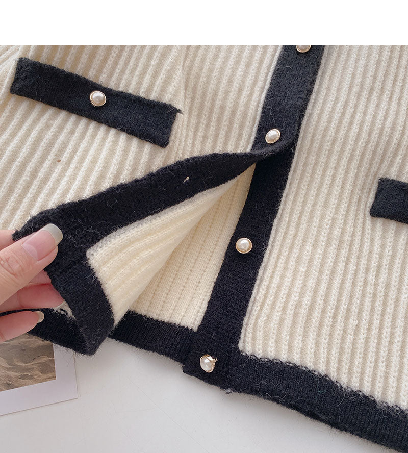 New Korean color blocking long sleeve top  5895