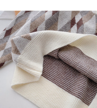 New Korean loose long sleeve fake two-piece top  5972