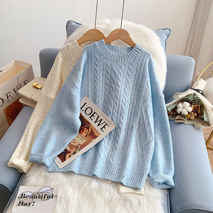 Gentle sweater women's new knitted bottom shirt  5127