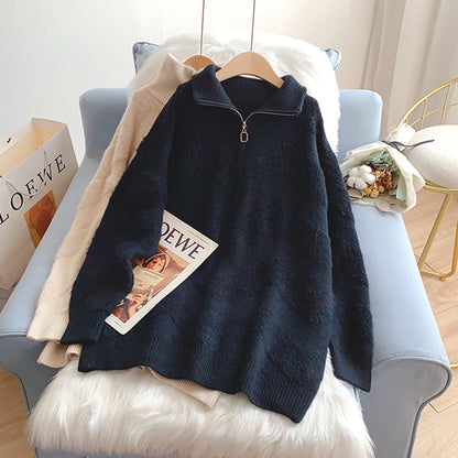 Klein blue turtleneck sweater Vintage sweater  5211