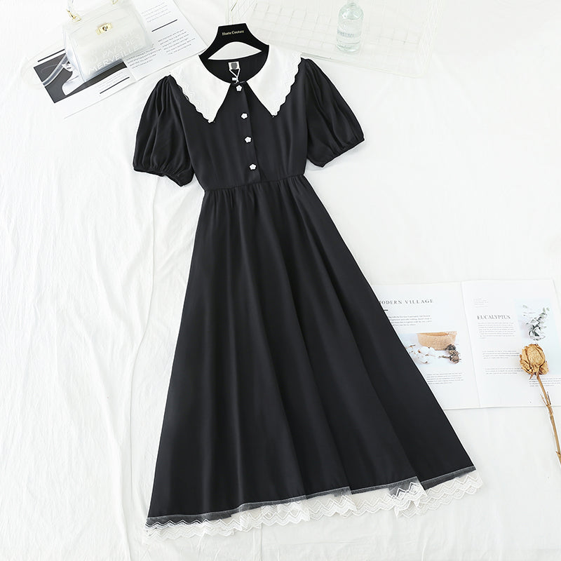 The new waistband shows a thin waist. French skirt fairy super fairy series  4673