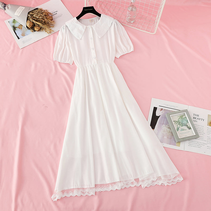 The new waistband shows a thin waist. French skirt fairy super fairy series  4673