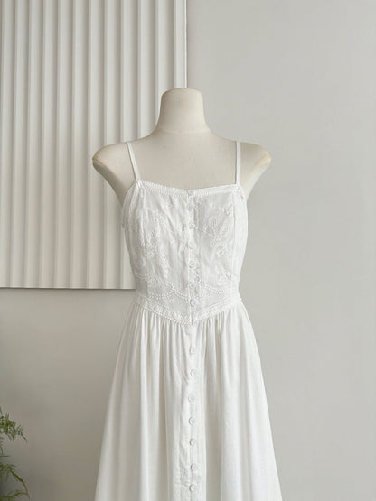 Sexy A line Spaghetti Straps Floral Summer Dress Holiday Party Outfits For Women DP0081