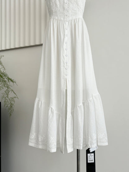 Sexy A line Spaghetti Straps Floral Summer Dress Holiday Party Outfits For Women DP0081