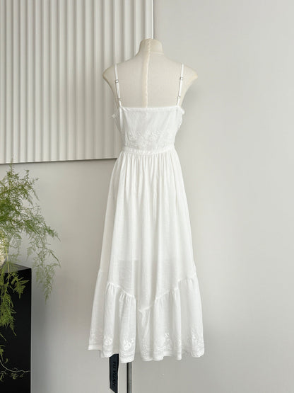 Sexy A line Spaghetti Straps Floral Summer Dress Holiday Party Outfits For Women DP0081