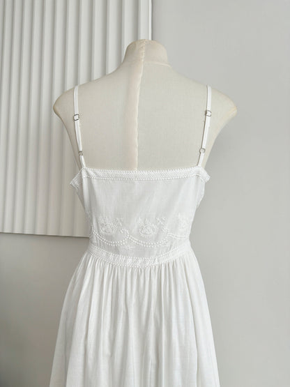 Sexy A line Spaghetti Straps Floral Summer Dress Holiday Party Outfits For Women DP0081