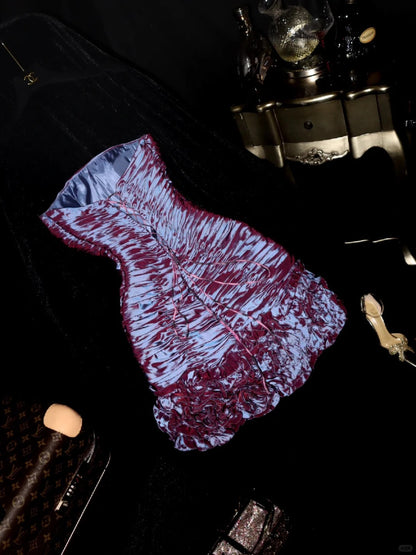 Purple Fashion Homecoming Dress Short Satin Party Dress Birthday Dress gh4455