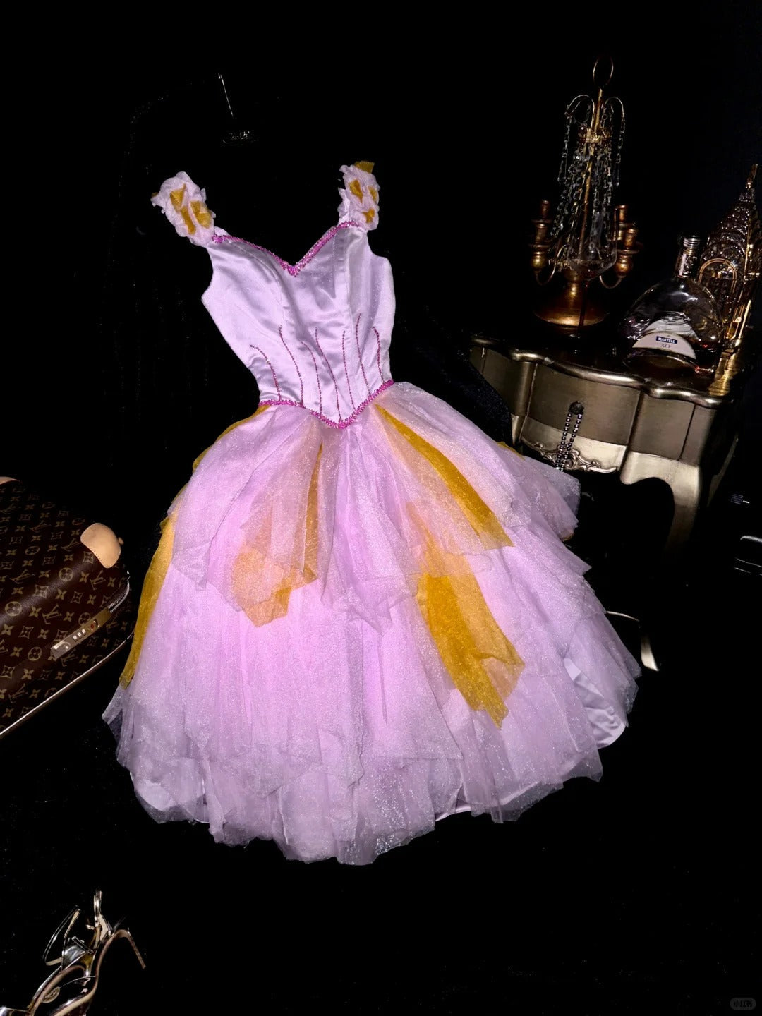 Purple Beaded Princess Homecoming Dress Short Tulle Ball Gown Evening Dress gh4428