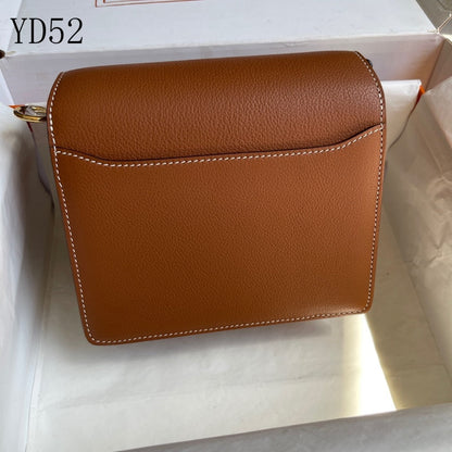 H SAC ROULIS BROWN  GOLD BUCKLE 19CM