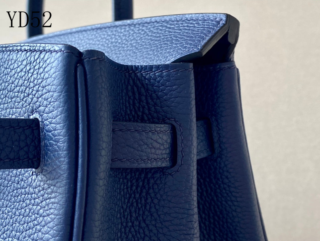H BIRKIN 25 TOGO NAVY BLUE  GOLD HARDWARE 25CM