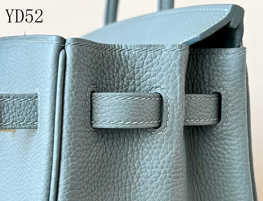 H BIRKIN 25 TOGO VERT ROUSSEAU  GOLD HARDWARE 25CM