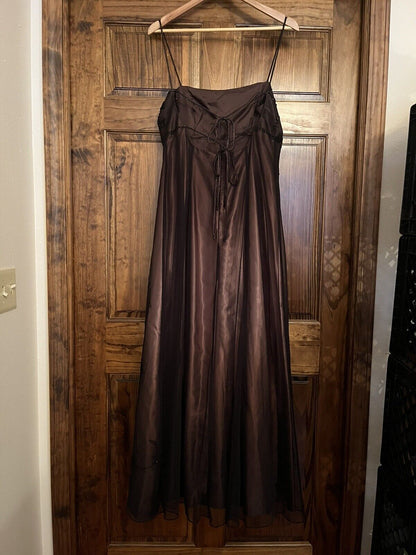 Pink Brown Vintage Exquisite Beaded Spaghetti Strap Long Tulle Elegant Ball Gown Evening Dress Party Dress Prom Dress gh3153