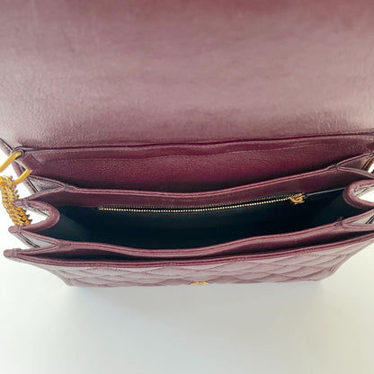 Saint Laurent Becky Shoulder Bag Quilted Leather