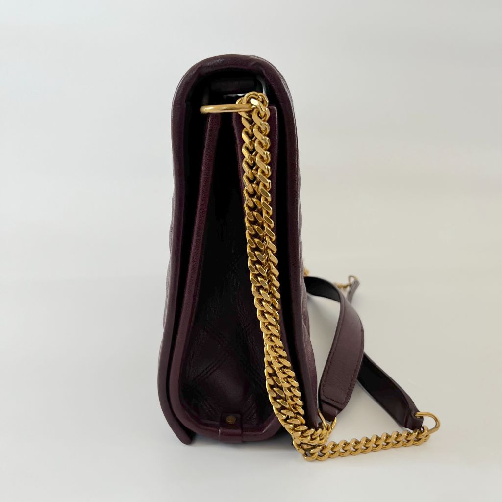 Saint Laurent Becky Shoulder Bag Quilted Leather