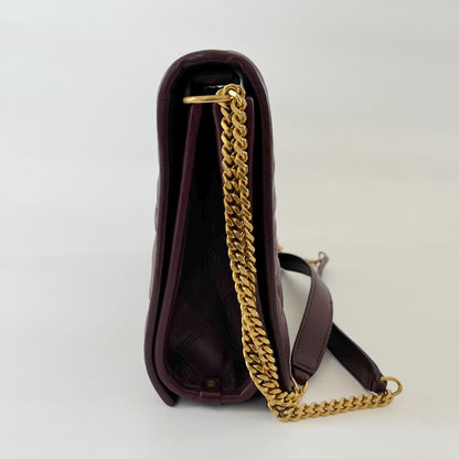 Saint Laurent Becky Shoulder Bag Quilted Leather