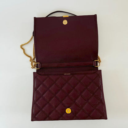 Saint Laurent Becky Shoulder Bag Quilted Leather