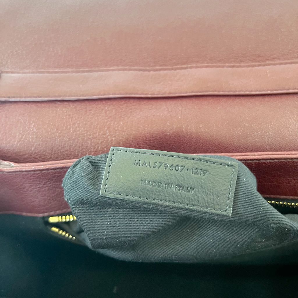 Saint Laurent Becky Shoulder Bag Quilted Leather