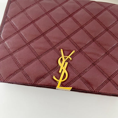 Saint Laurent Becky Shoulder Bag Quilted Leather