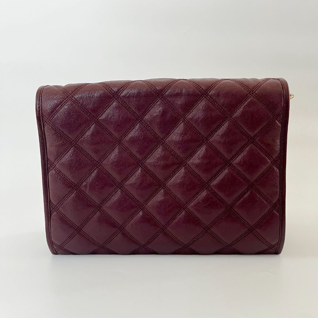 Saint Laurent Becky Shoulder Bag Quilted Leather