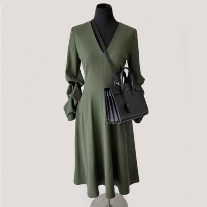 Saint Laurent Black Grained Leather Baby Sac De Jour