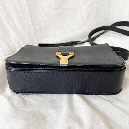 Saint Laurent Black Leather Medium Chyc Flap Bag