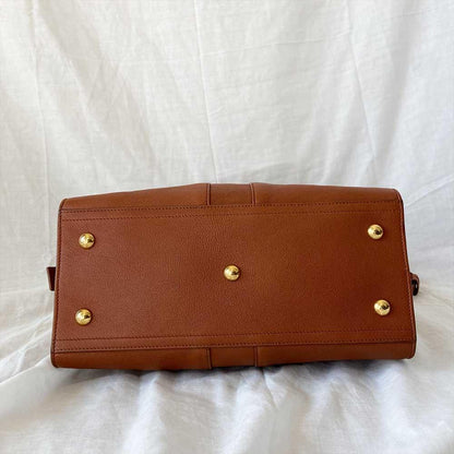 Saint Laurent Brown Leather Small Cabas Chyc Tote