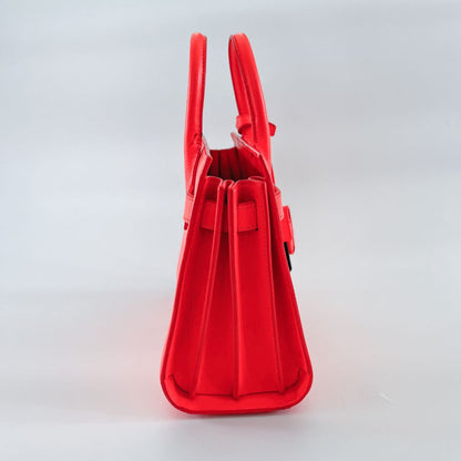 Saint Laurent neon orange nano sac de jour tote bag