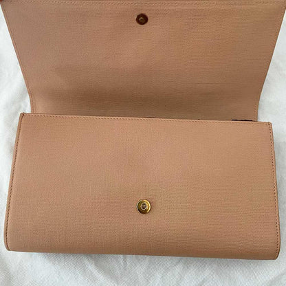 Saint Laurent nude Y flap clutch