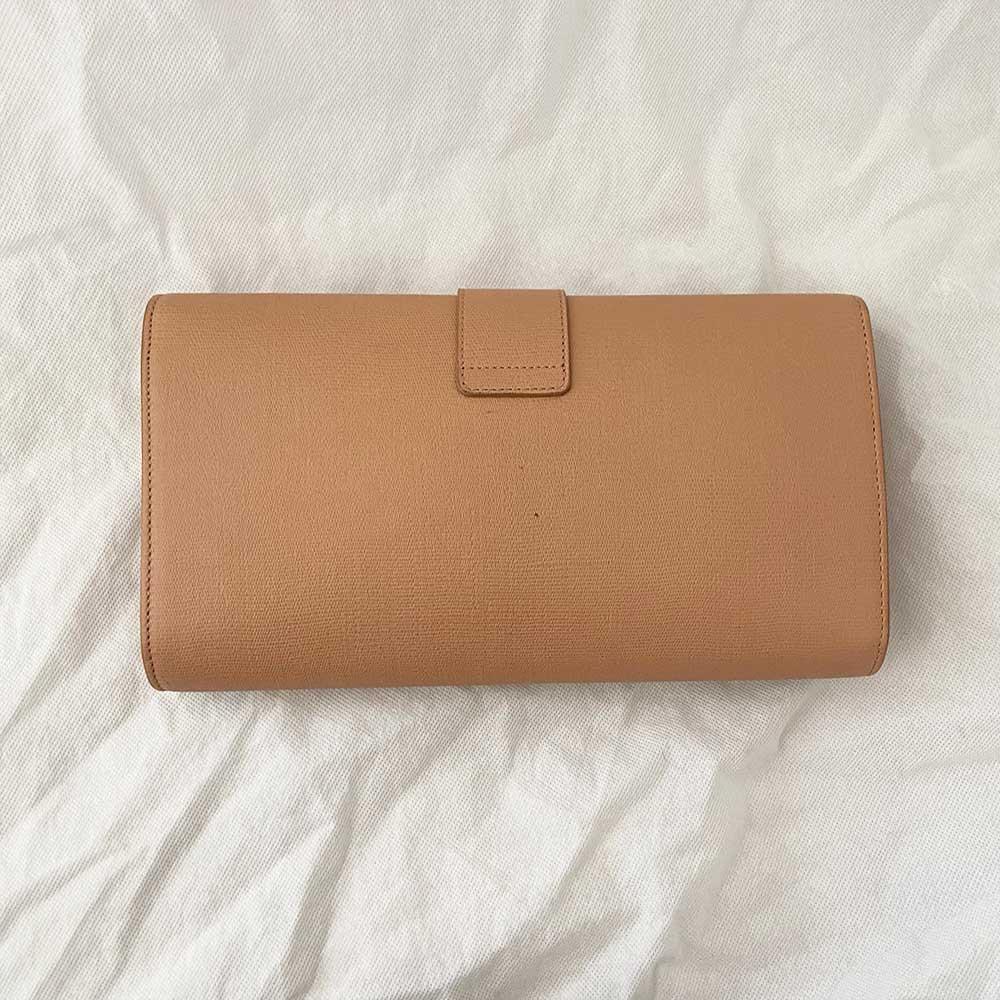 Saint Laurent nude Y flap clutch