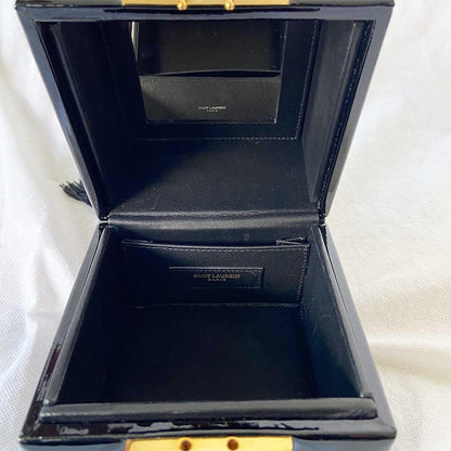 Saint Laurent Patent Jerry Cube Box Clutch