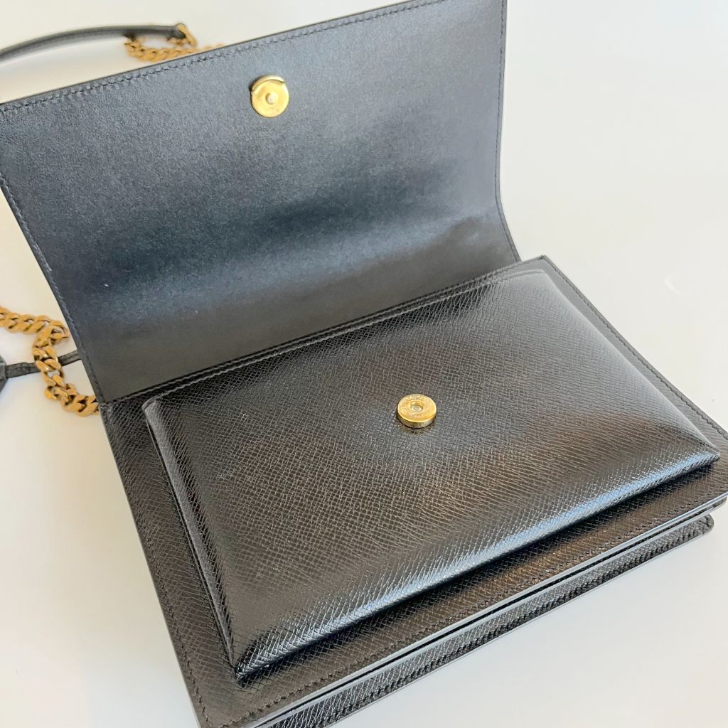 Saint Laurent Sunset Crossbody Leather Bag