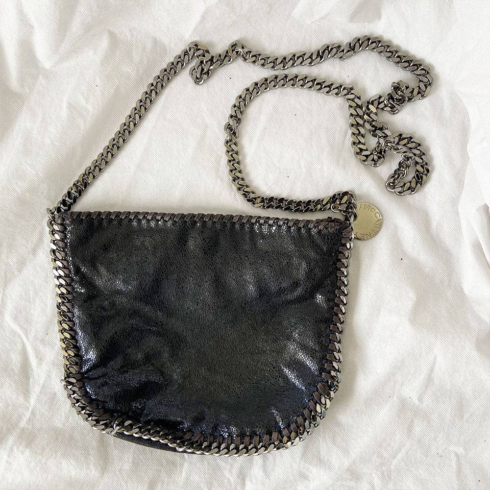 Stella McCartney Black Faux Leather Crossbody Medium Bag