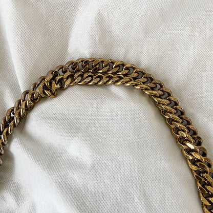 Stella McCartney Gold Shaggy Deer Faux-Leather Falabella Big Tote Bag