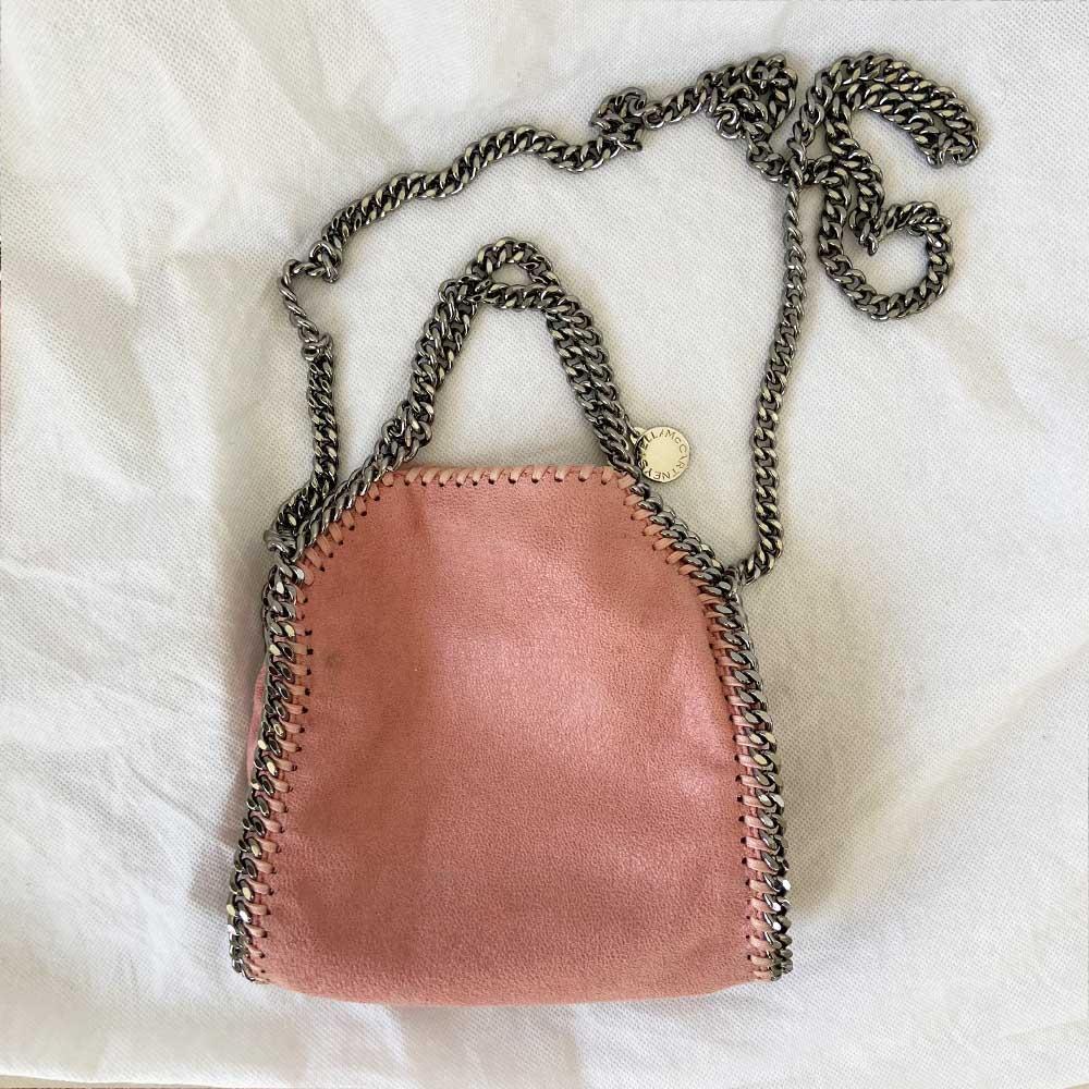Stella McCartney Pink Faux Leather Mini Falabella Tote